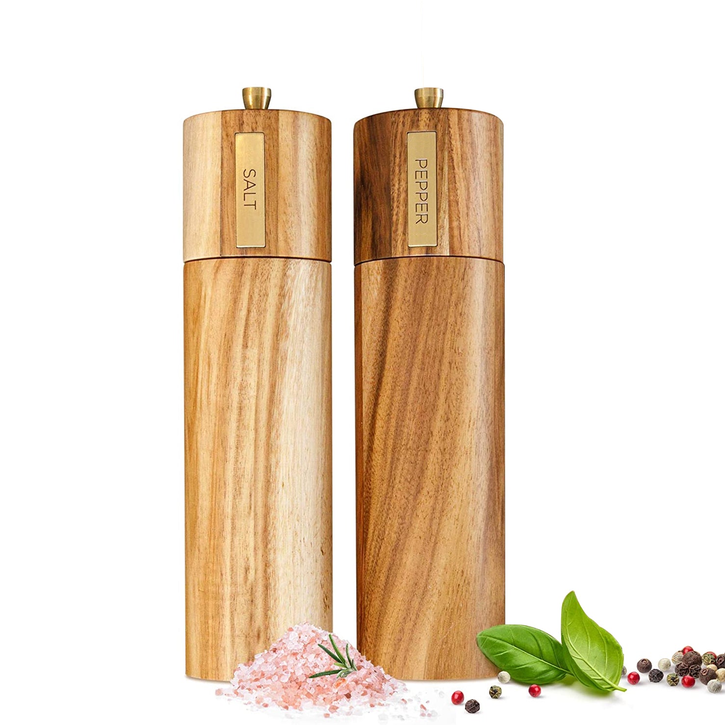 Solea Młynek Elektryczny do Sól i Pieprzu | Lite Drewno, Ceramiczny Mechanizm 2